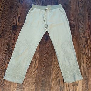 NWOT XCVI Wearables Darling Embroidered Detailed Pants!